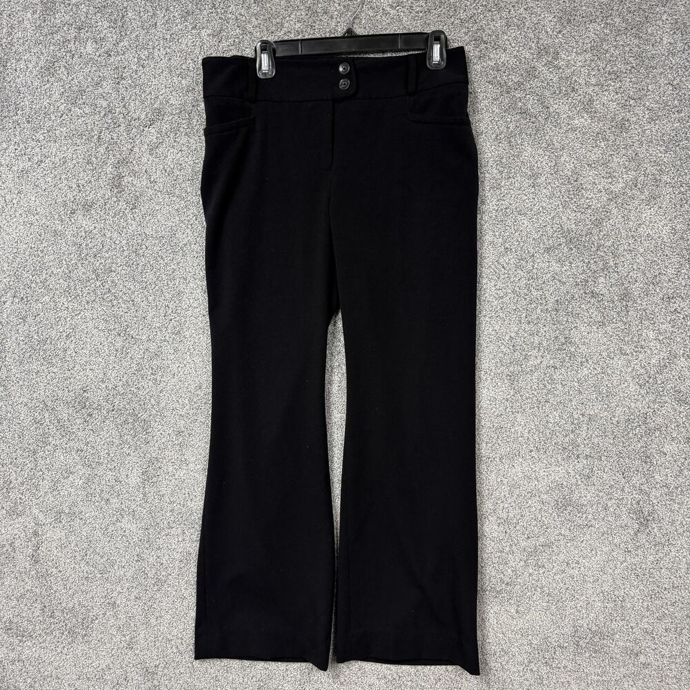 Rafaella Dress Pants Womens Size 8 32x29 Black Straight Stretch Office Siren